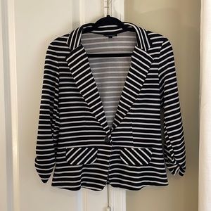 Black & White Striped Blazer - size small